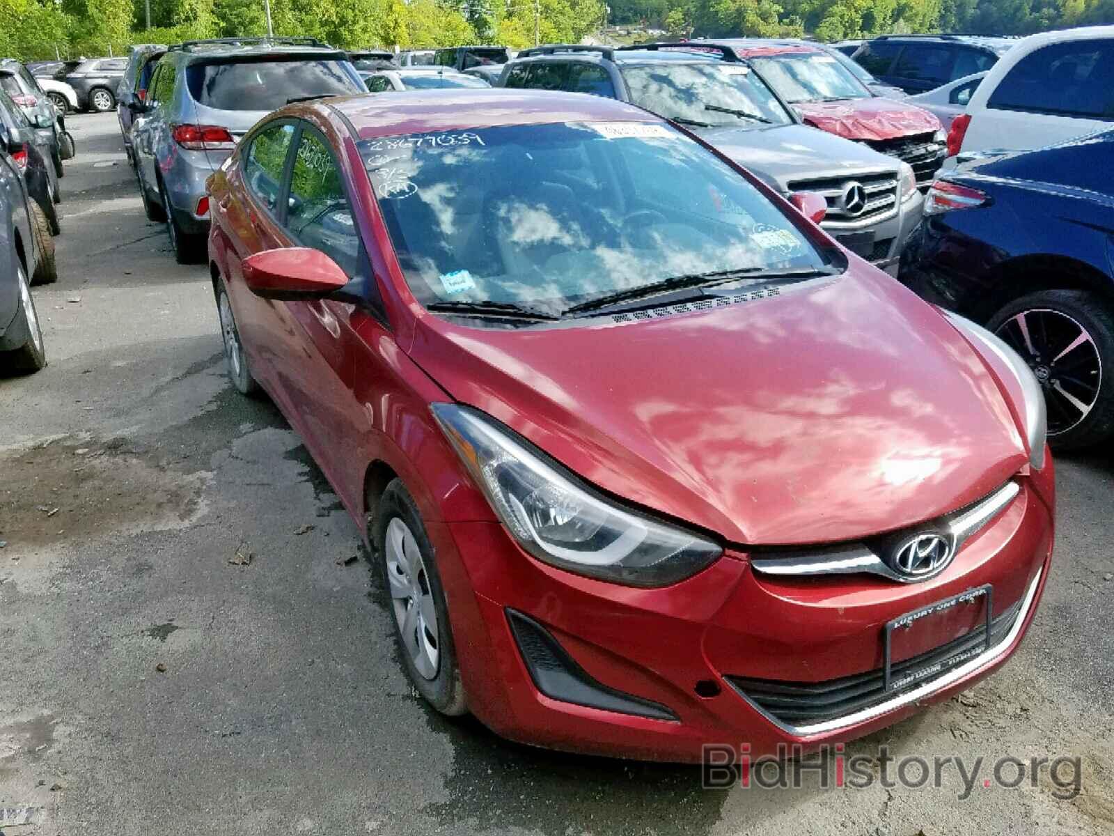 Photo 5NPDH4AE0GH691264 - HYUNDAI ELANTRA 2016