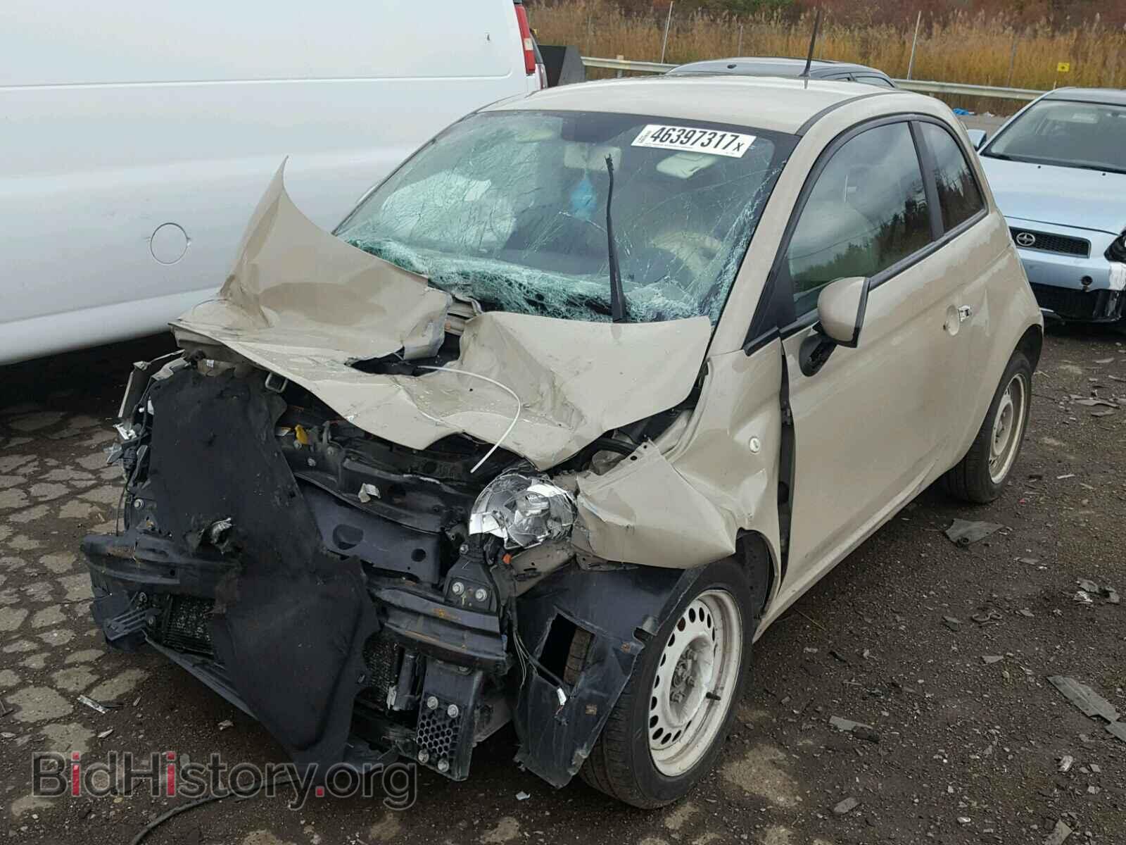 2012 FIAT 500 - VIN: 3C3CFFAR8CT211664 - Фото 2