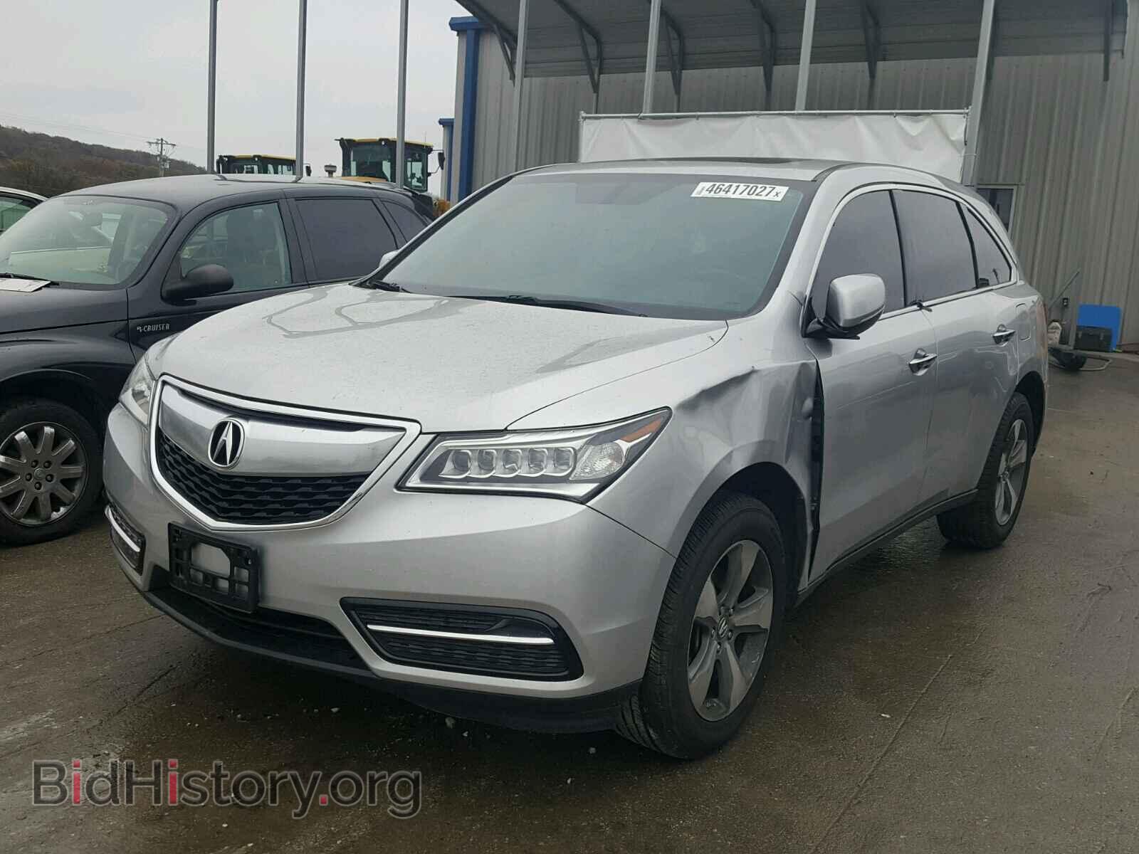 2014 ACURA MDX - VIN: 5FRYD4H27EB030219 - Фото 2