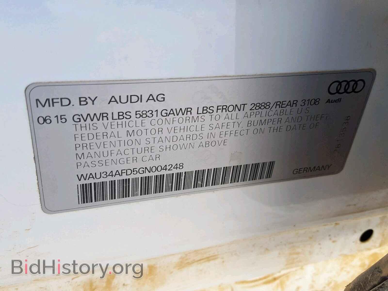 2016 AUDI A8 - VIN: WAU34AFD5GN004248 - Photo 10