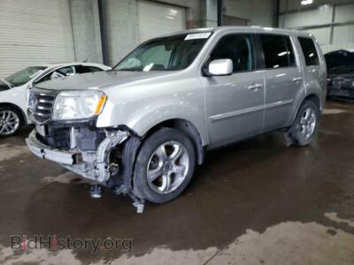 2014 Honda PILOT Pilot EXL, серебристый — VIN 5FNYF4H50EB015213, Copart