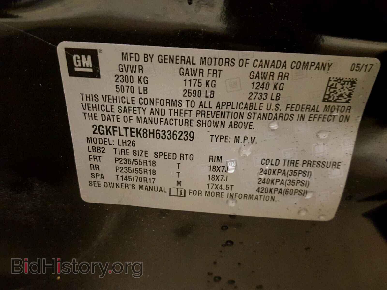 2017 GMC TERRAIN - VIN: 2GKFLTEK8H6336239 - Photo 10