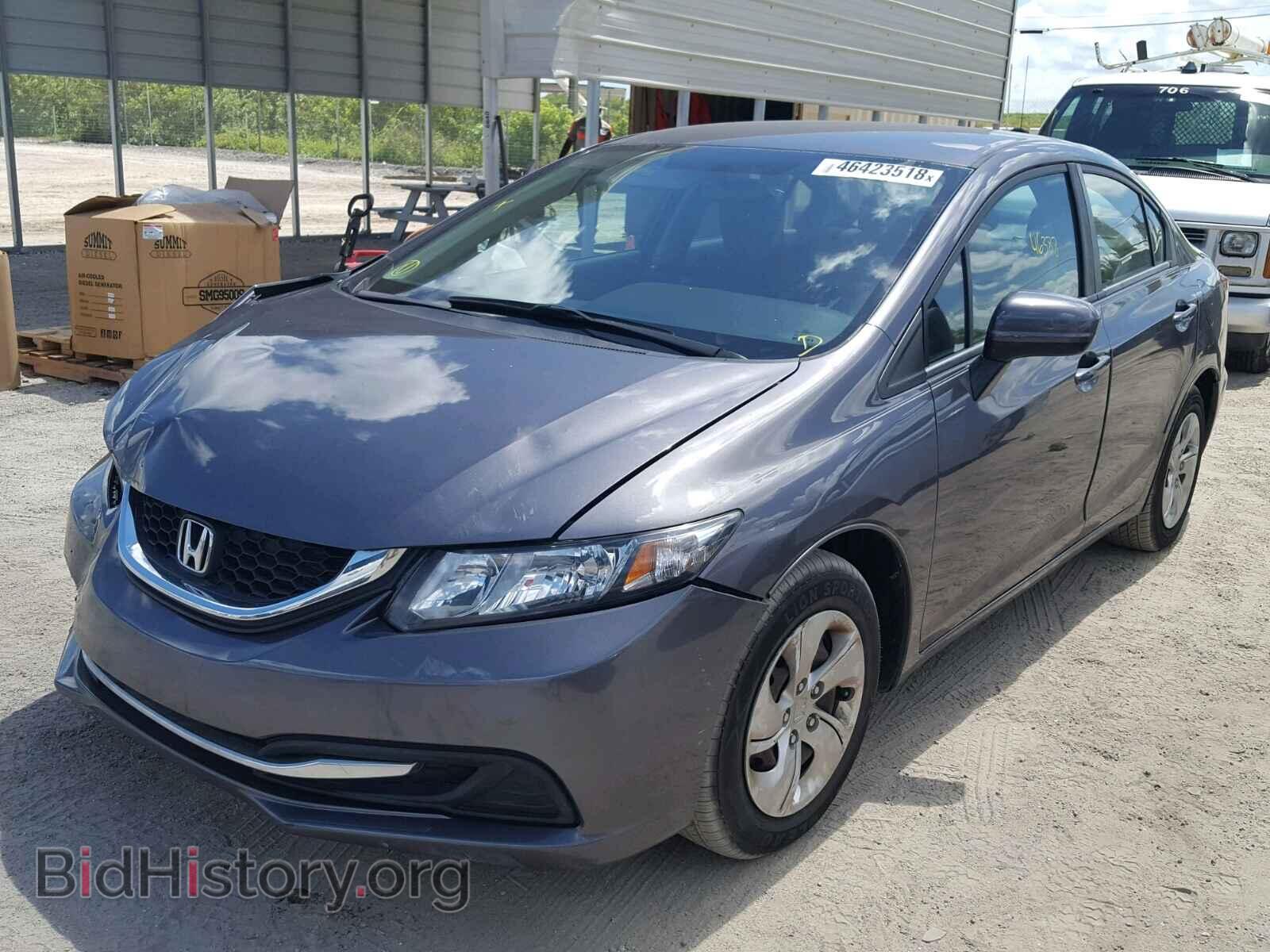 2014 HONDA CIVIC LX - VIN: 19XFB2F54EE044360 - Фото 2