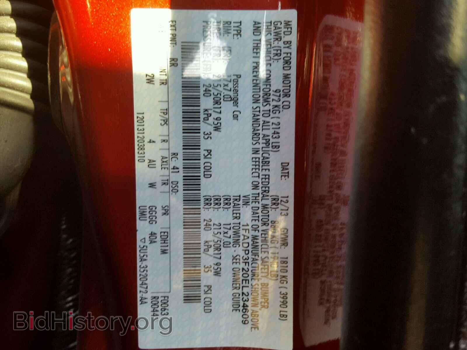 2014 FORD FOCUS - VIN: 1FADP3F20EL234609 - Photo 10