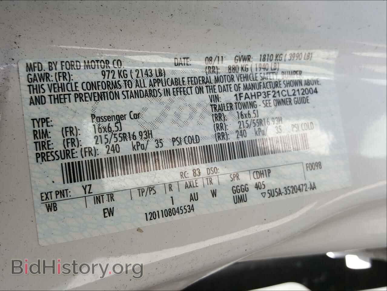 2012 FORD FOCUS - VIN: 1FAHP3F21CL212004 - Photo 10