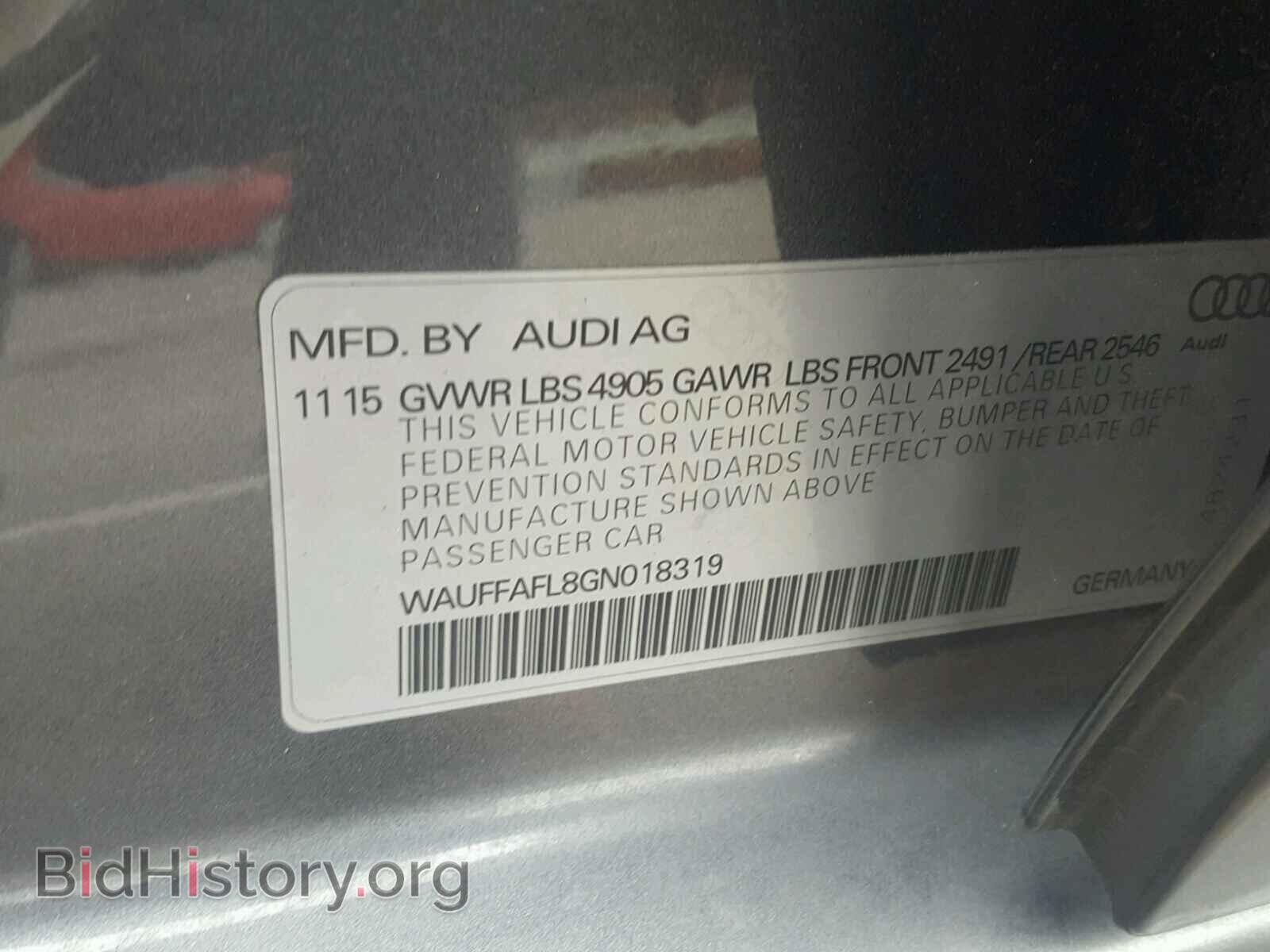 2016 AUDI A4 - VIN: WAUFFAFL8GN018319 - Фото 10