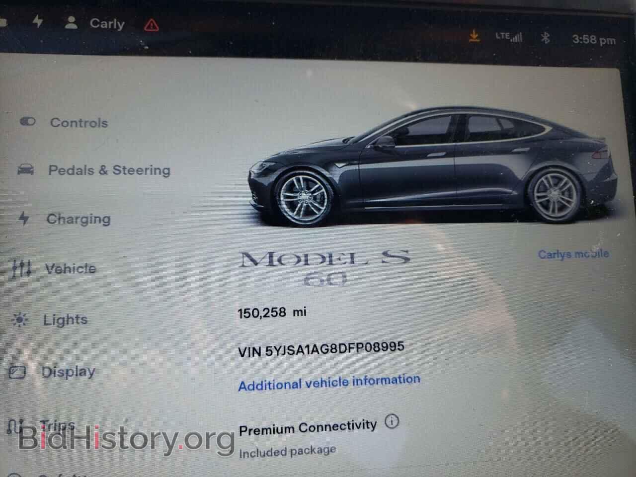 2013 TESLA MODEL S - VIN: 5YJSA1AG8DFP08995 - Photo 9