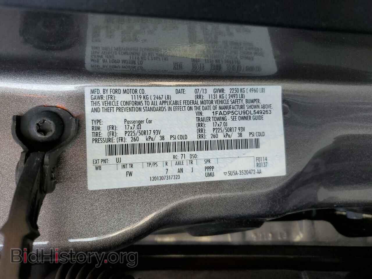 2013 FORD CMAX - VIN: 1FADP5CU9DL549263 - Фото 12