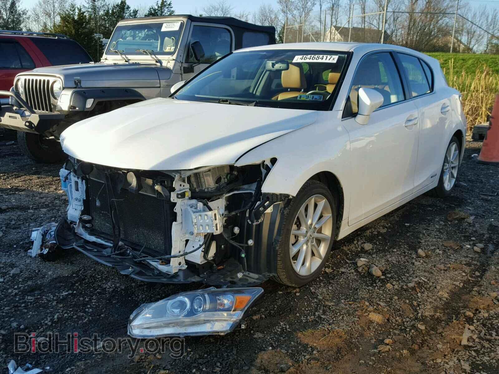 2012 LEXUS CT 200 - VIN: JTHKD5BH5C2083073 - Фото 2