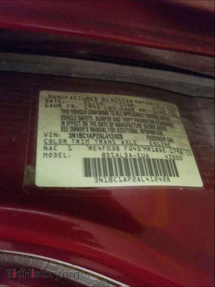 2010 NISSAN VERSA - VIN: 3N1BC1AP2AL412428 - Фото 10