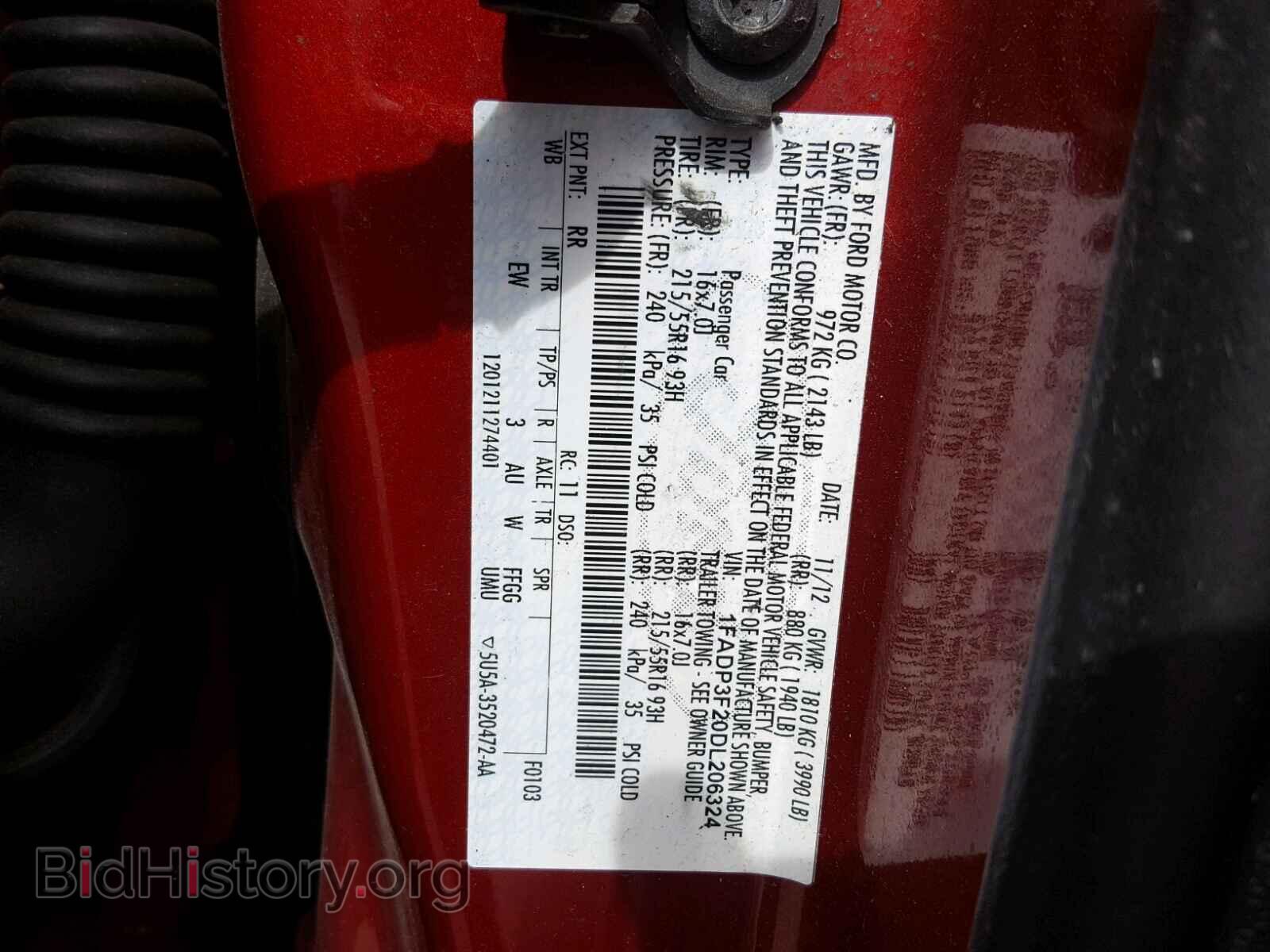 2013 FORD FOCUS SE - VIN: 1FADP3F20DL206324 - Фото 9