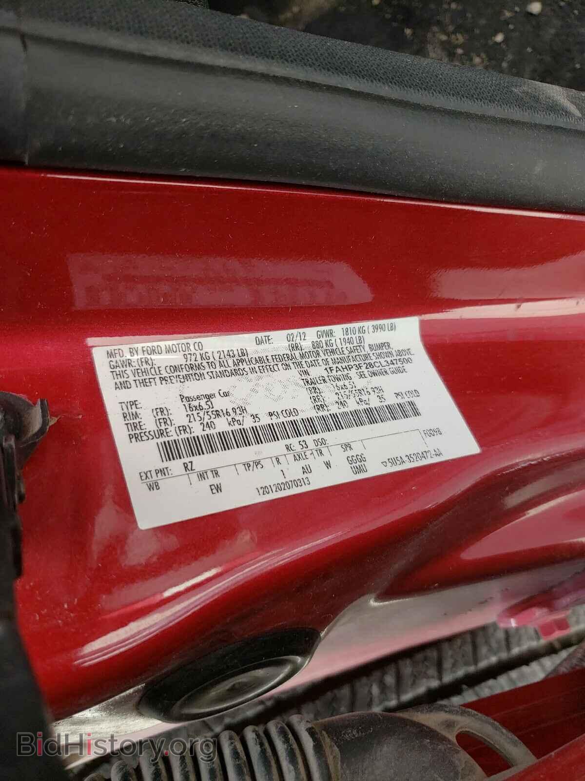 2012 FORD FOCUS - VIN: 1FAHP3F28CL347500 - Photo 10