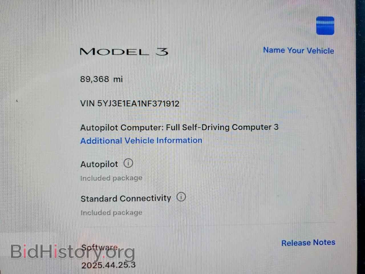 2022 TESLA MODEL 3 - VIN: 5YJ3E1EA1NF371912 - Photo 9