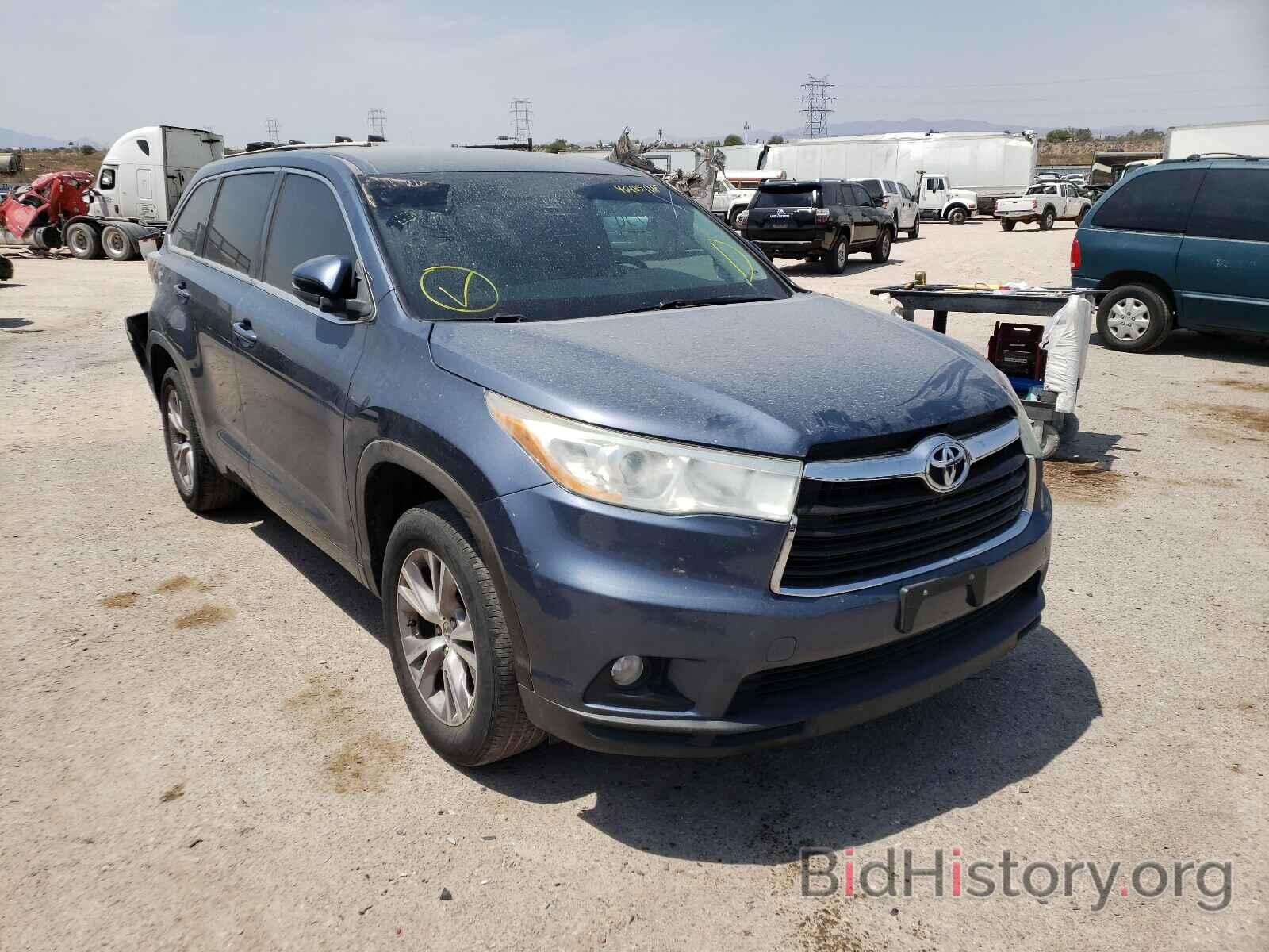 Photo 5TDZKRFH7ES025646 - TOYOTA HIGHLANDER 2014