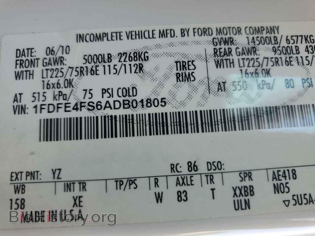 2010 FORD ALL Models - VIN: 1FDFE4FS6ADB01805 - Фото 10