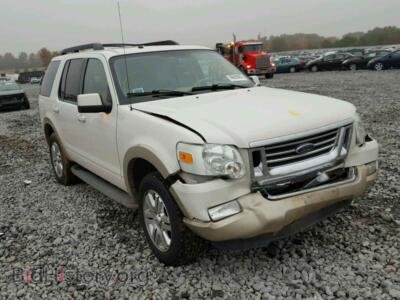 2009 Ford EXPLORER, белый — VIN 1FMEU64E29UA01333, Copart