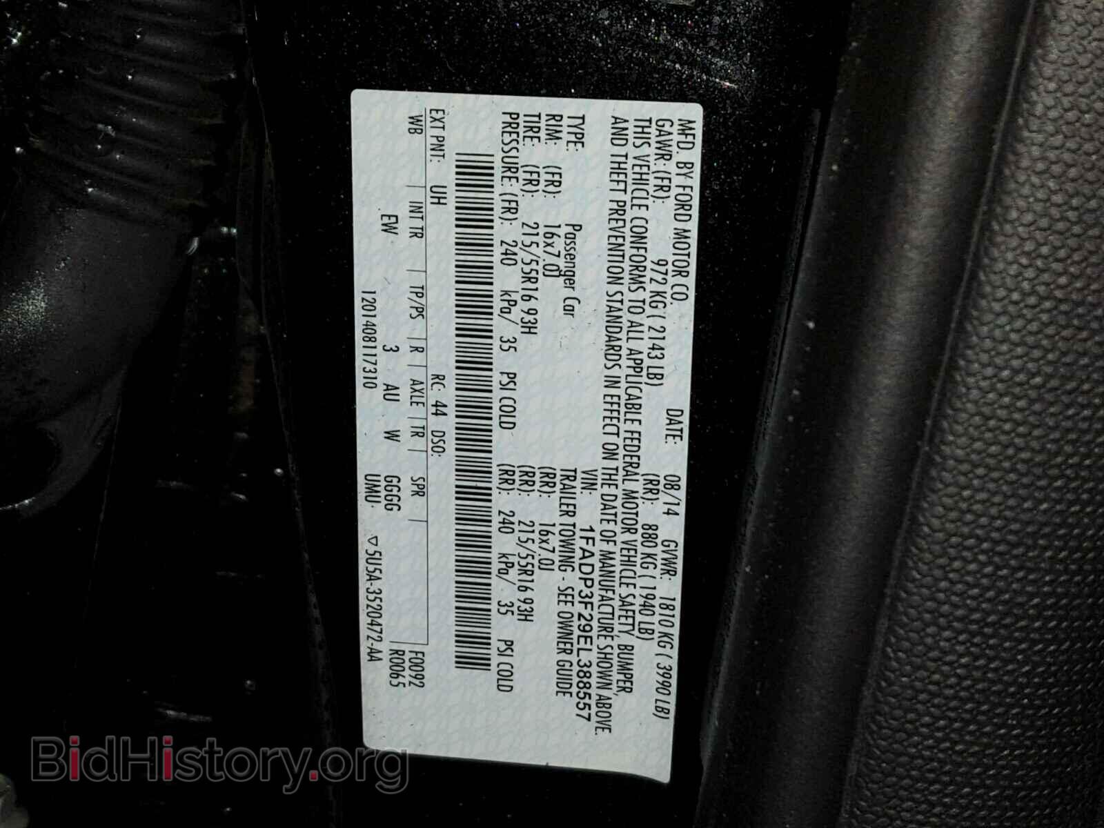2014 FORD FOCUS - VIN: 1FADP3F29EL388557 - Photo 10
