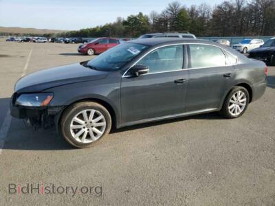 2014 Volkswagen PASSAT SE, темно-серый — VIN 1VWBT7A32EC080860, Copart