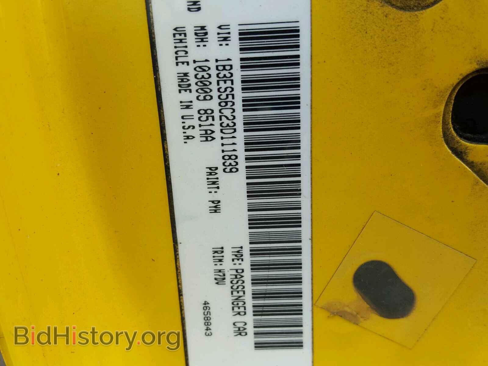 2003 DODGE NEON - VIN: 1B3ES56C23D111839 - Фото 10