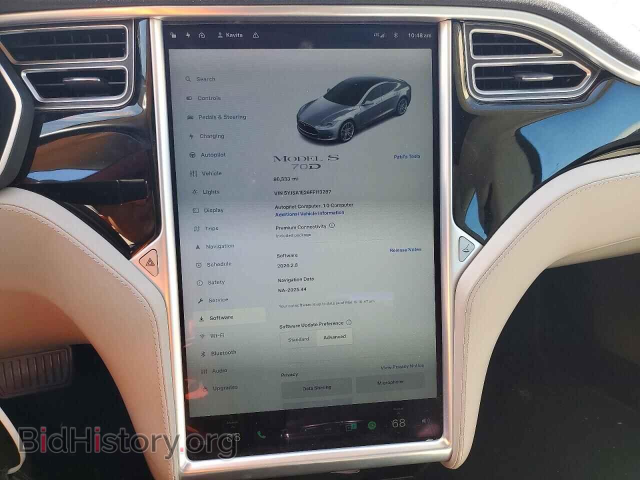 2015 TESLA MODEL S - VIN: 5YJSA1E26FF113287 - Photo 9