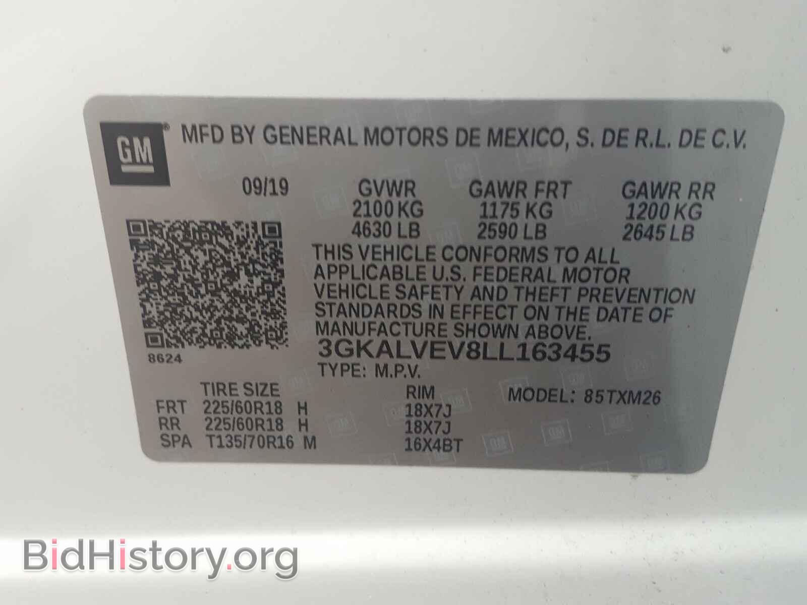 2020 GMC TERRAIN - VIN: 3GKALVEV8LL163455 - Photo 10