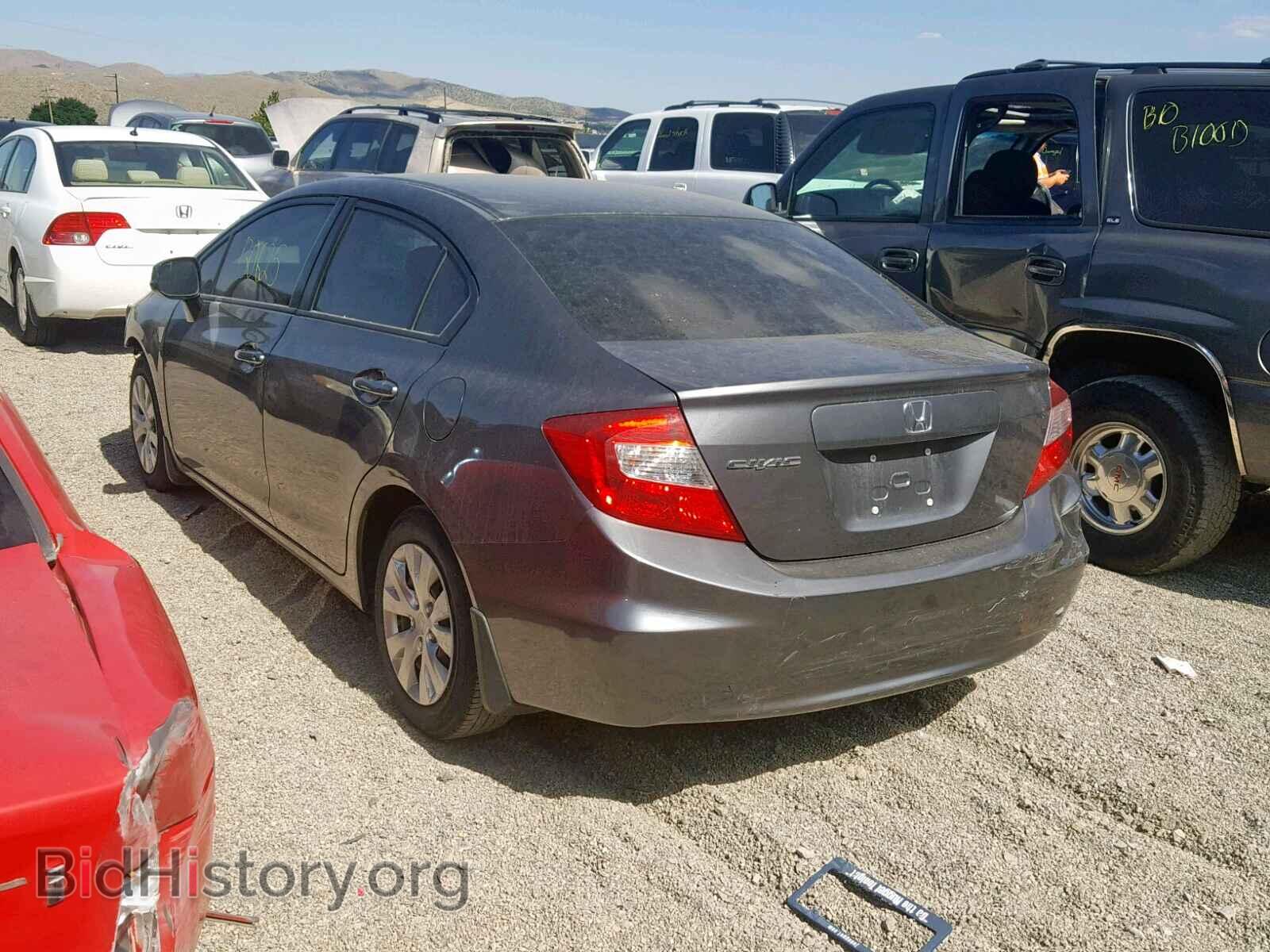 2012 HONDA CIVIC LX - VIN: 2HGFB2F57CH611521 - Фото 3