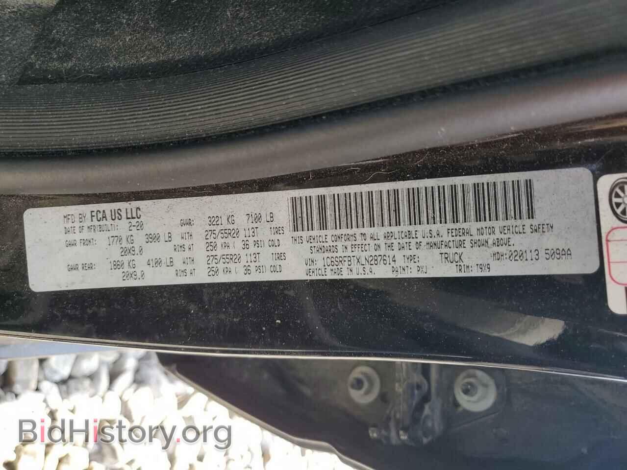 2020 RAM 1500 - VIN: 1C6SRFBTXLN287614 - Фото 12