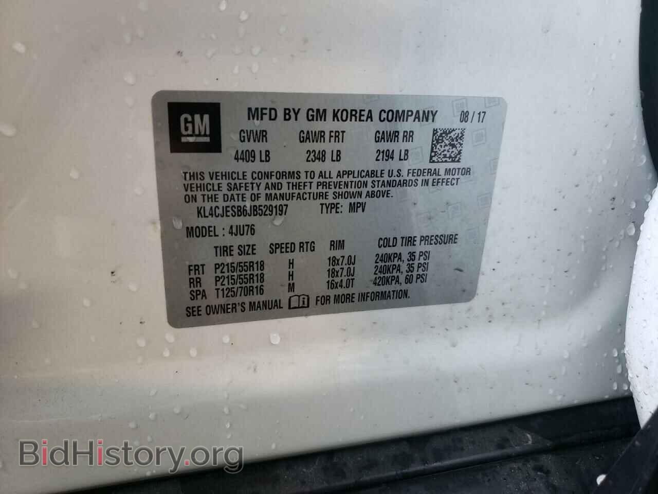 2018 BUICK ENCORE - VIN: KL4CJESB6JB529197 - Photo 10