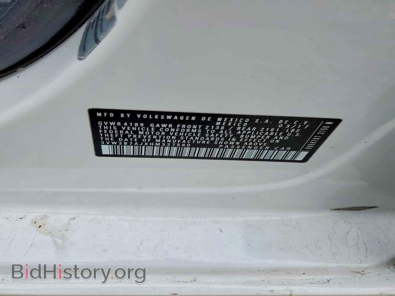 2017 VOLKSWAGEN JETTA - VIN: 3VW2B7AJXHM337560 - Фото 13