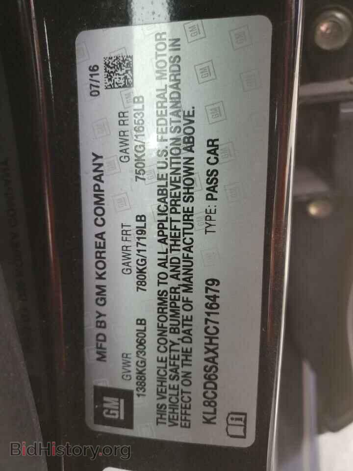 2017 CHEVROLET SPARK - VIN: KL8CD6SAXHC716479 - Фото 12