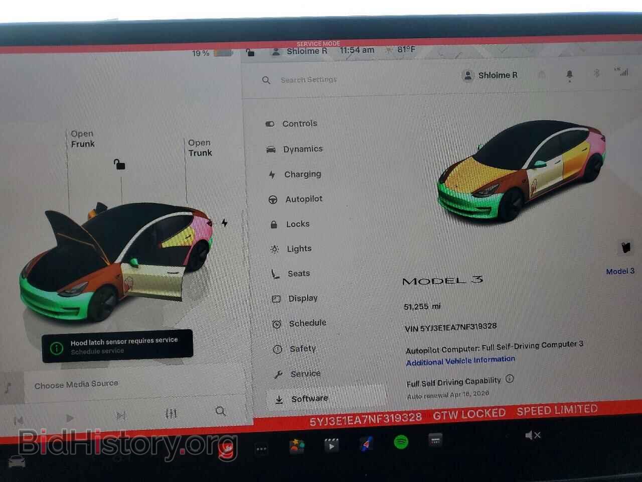 2022 TESLA MODEL 3 - VIN: 5YJ3E1EA7NF319328 - Фото 9