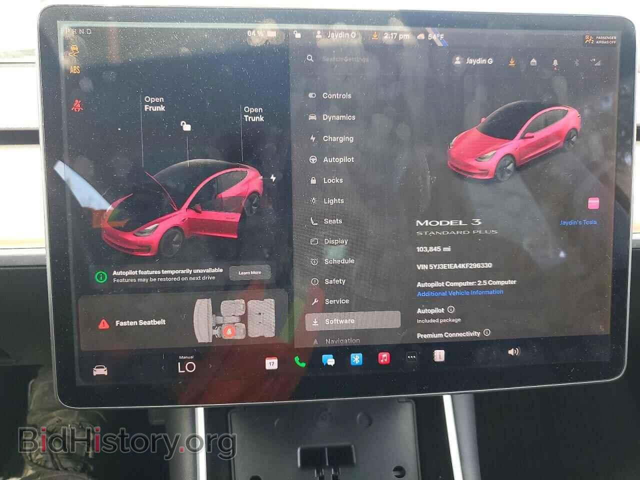2019 TESLA MODEL 3 - VIN: 5YJ3E1EA4KF296330 - Photo 9
