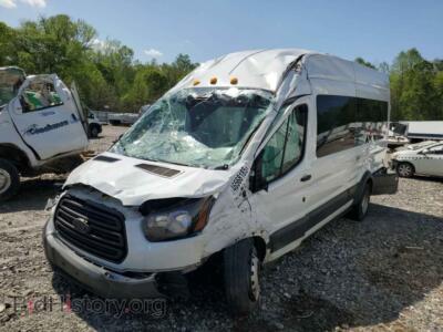 2019 Ford TRANSIT T-350 HD, белый — VIN 1FBVU4XM1KKB72852, Copart