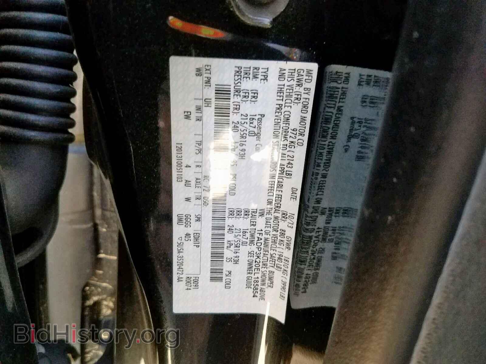2014 FORD FOCUS SE - VIN: 1FADP3K20EL185854 - Фото 10