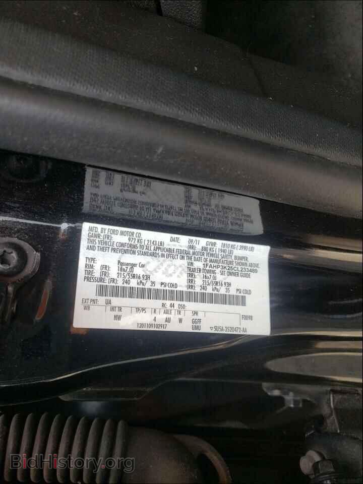 2012 FORD FOCUS - VIN: 1FAHP3K25CL233489 - Фото 10
