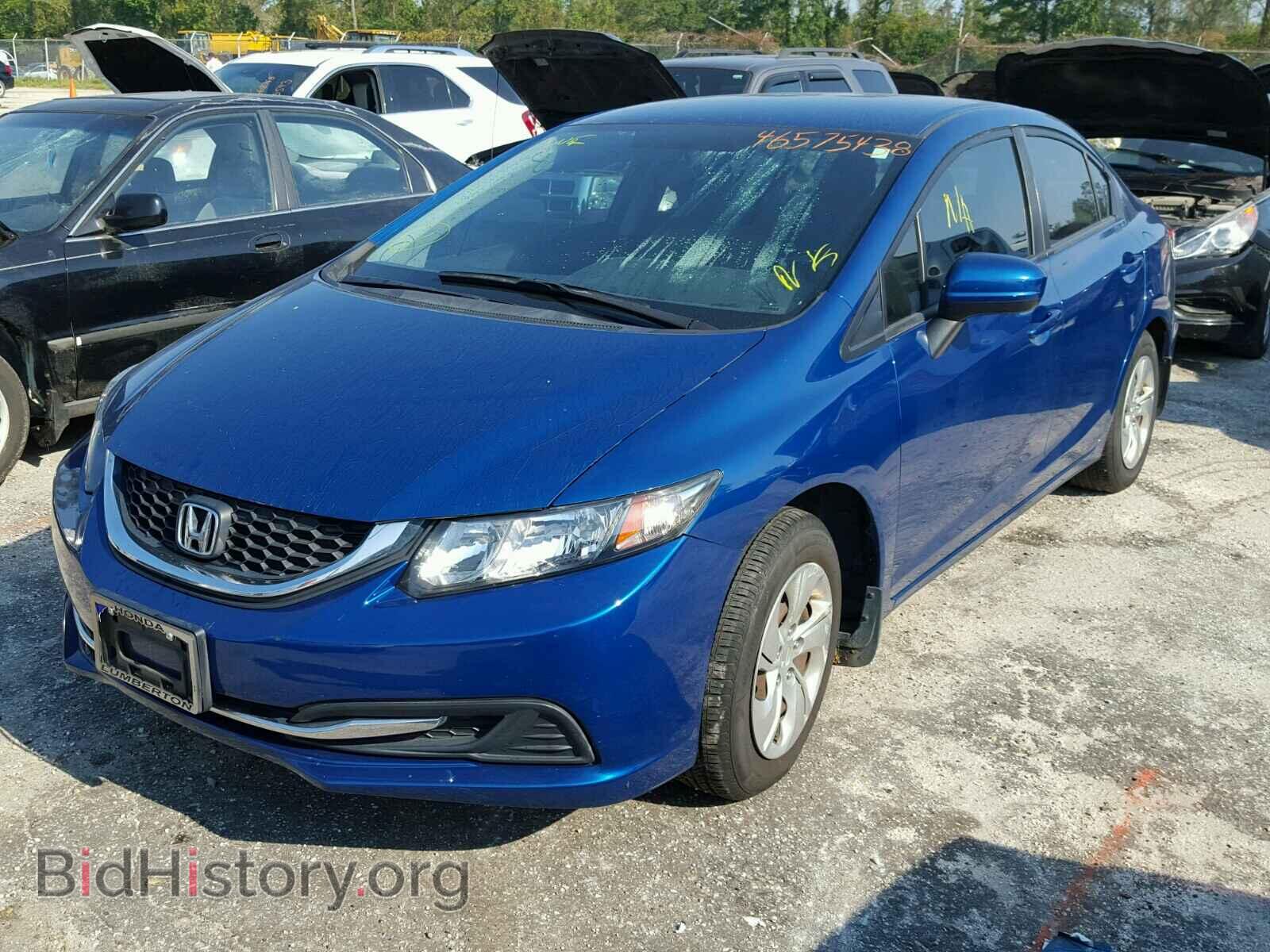2014 HONDA CIVIC LX - VIN: 2HGFB2F56EH543621 - Фото 2