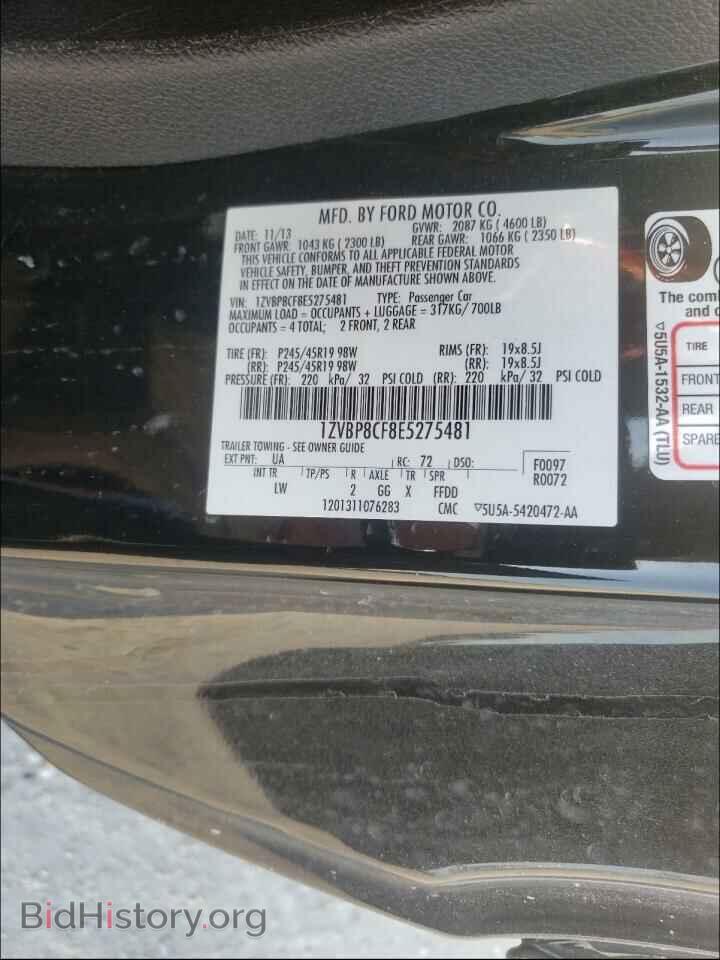 2014 FORD MUSTANG - VIN: 1ZVBP8CF8E5275481 - Фото 10