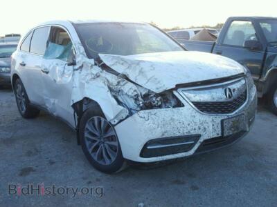 2014 Acura MDX MDX Techno, белый — VIN 5FRYD3H45EB003922, Copart