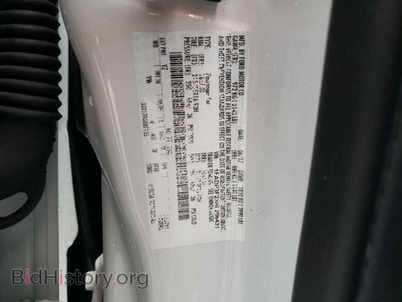 2017 FORD FOCUS - VIN: 1FADP3F23HL296431 - Фото 12
