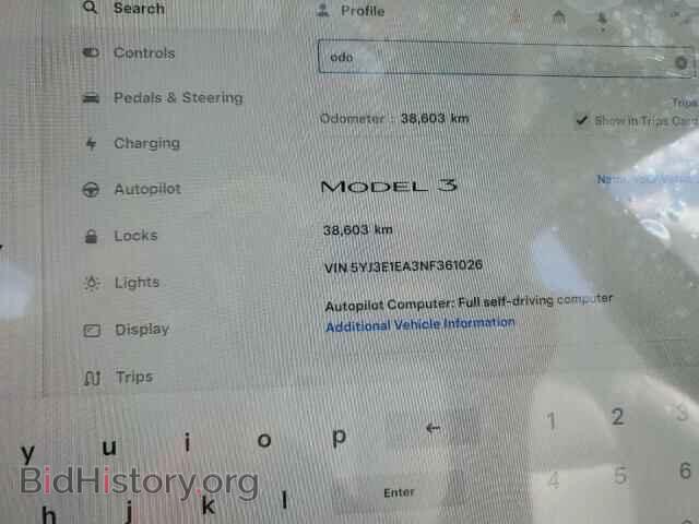 2020 TESLA MODEL 3 - VIN: 5YJ3E1EA3NF361026 - Photo 9