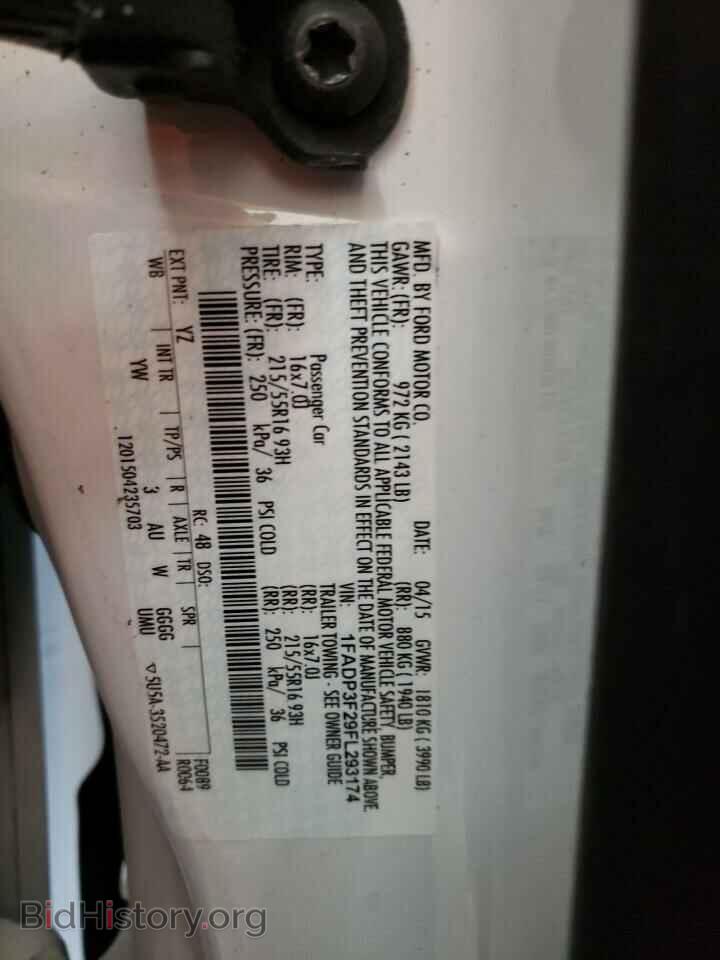 2015 FORD FOCUS - VIN: 1FADP3F29FL293174 - Фото 10