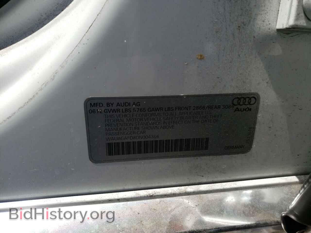 2013 AUDI A8 - VIN: WAUAGAFD8DN004366 - Photo 10