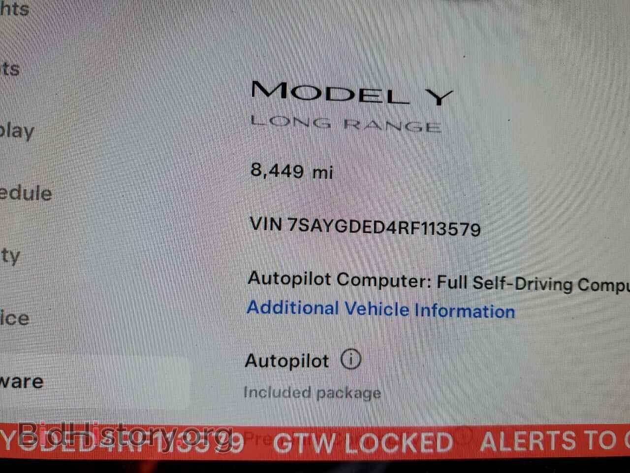 2024 TESLA MODEL Y - VIN: 7SAYGDED4RF113579 - Photo 9
