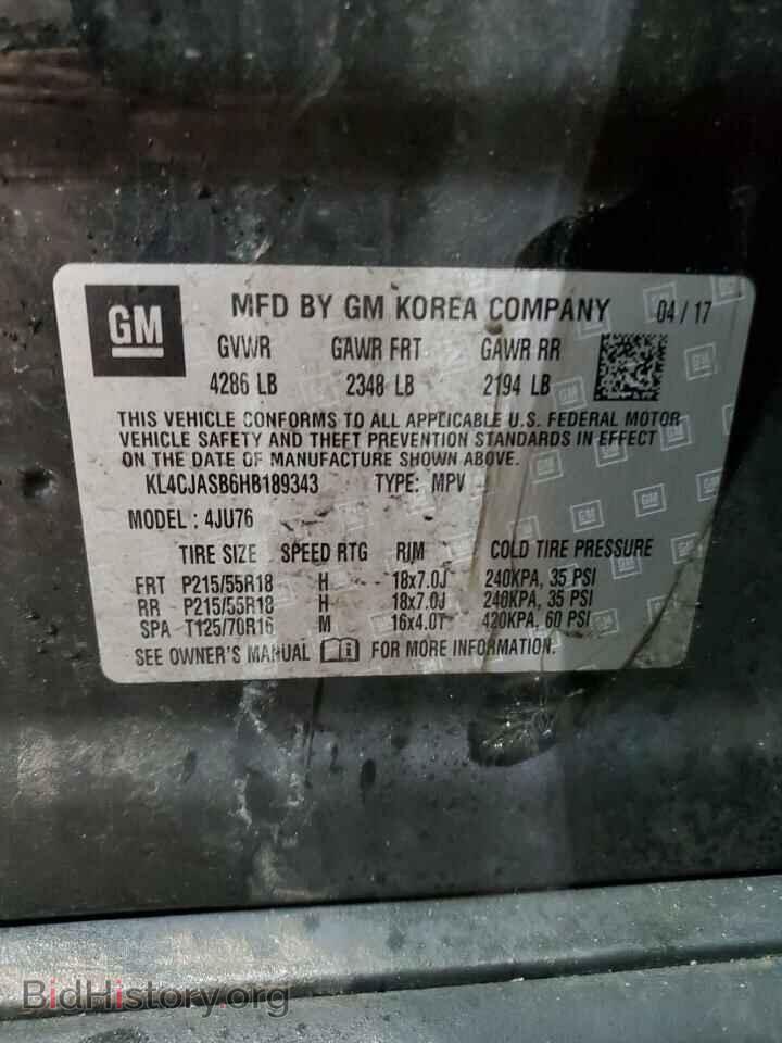2017 BUICK ENCORE - VIN: KL4CJASB6HB189343 - Photo 14