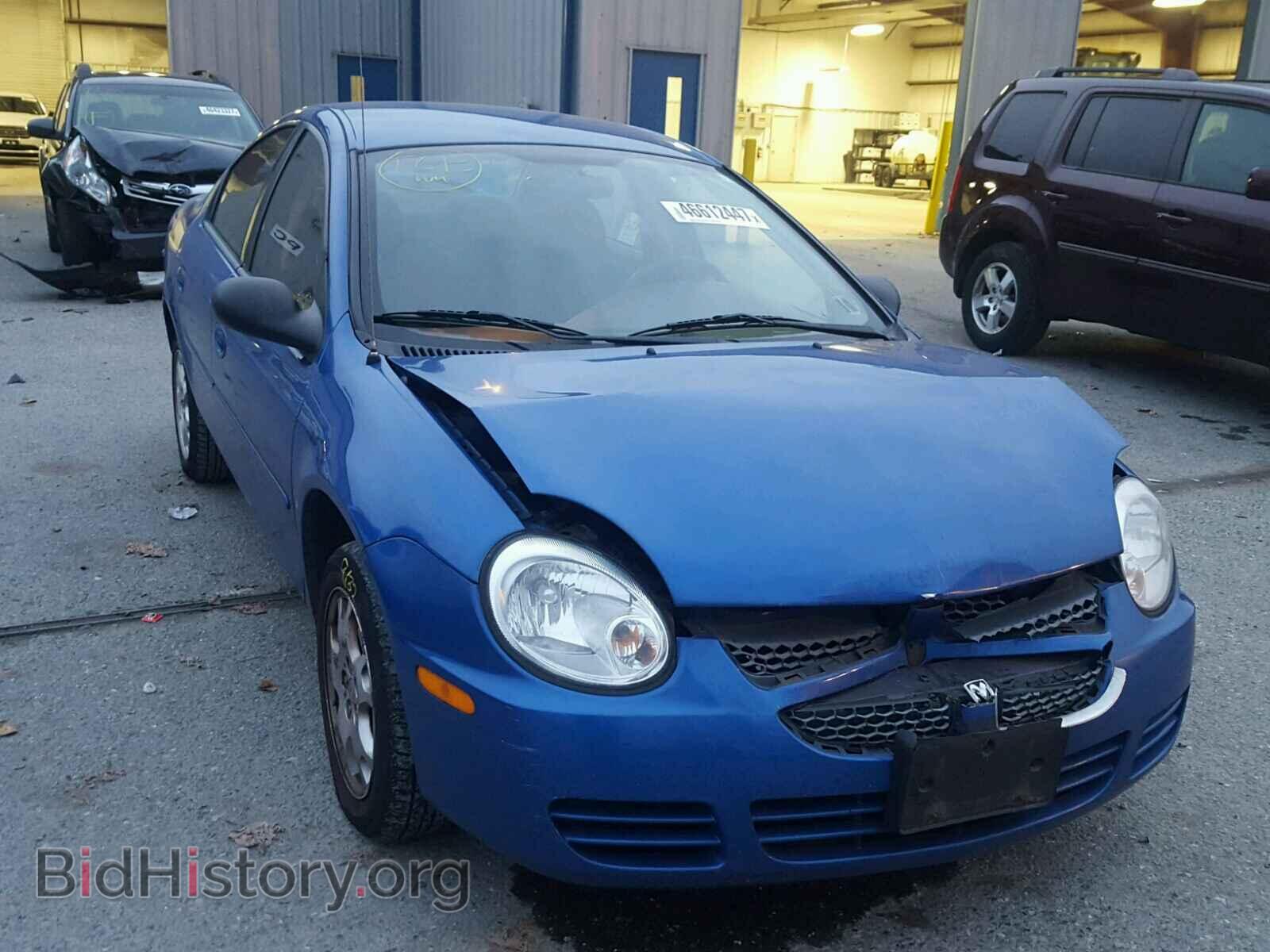 Photo 1B3ES56C75D236614 - DODGE NEON 2005