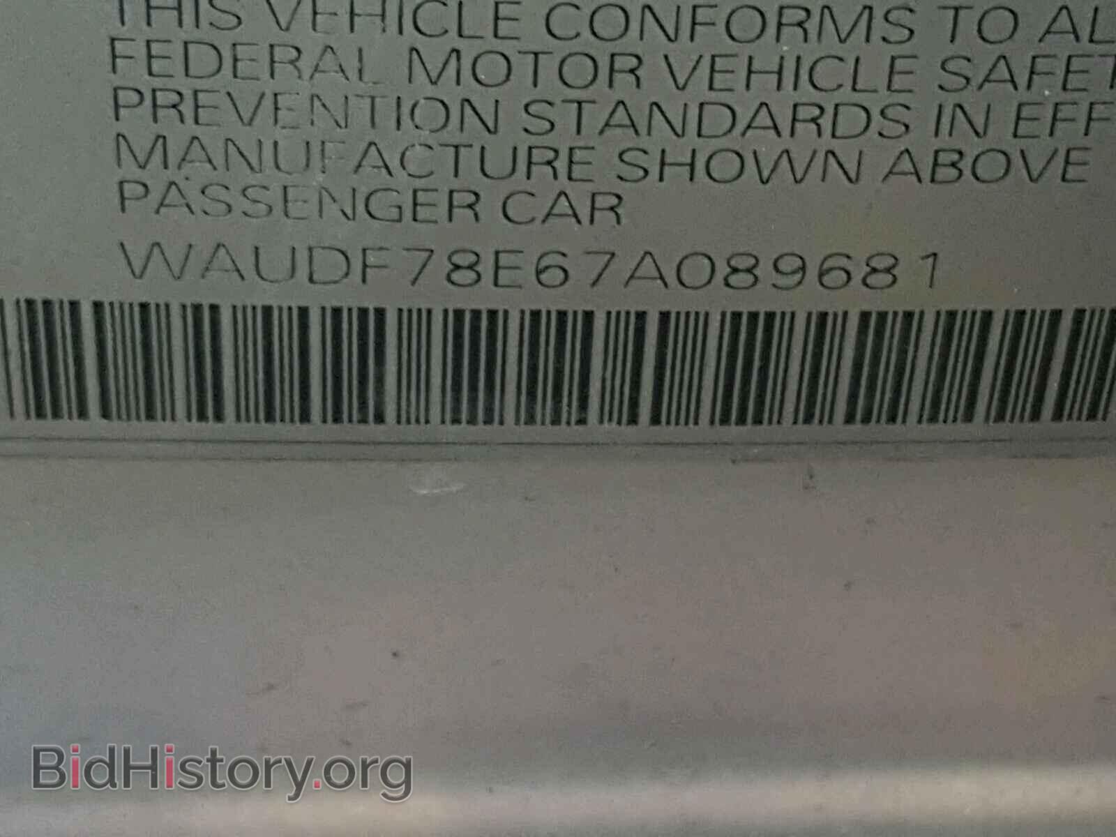 2007 AUDI A4 - VIN: WAUDF78E67A089681 - Photo 10