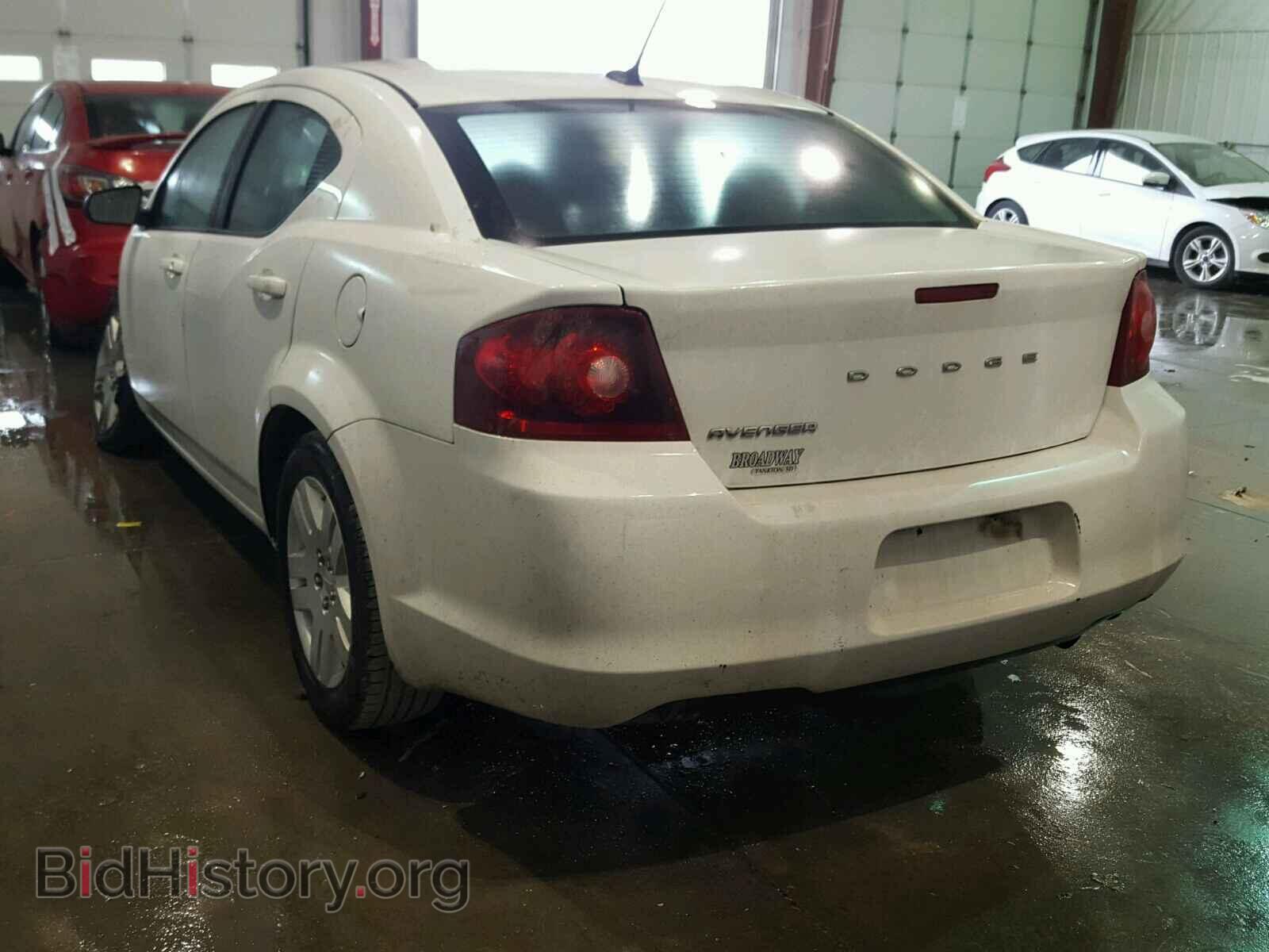 2014 DODGE AVENGER - VIN: 1C3CDZAB2EN188606 - Фото 3