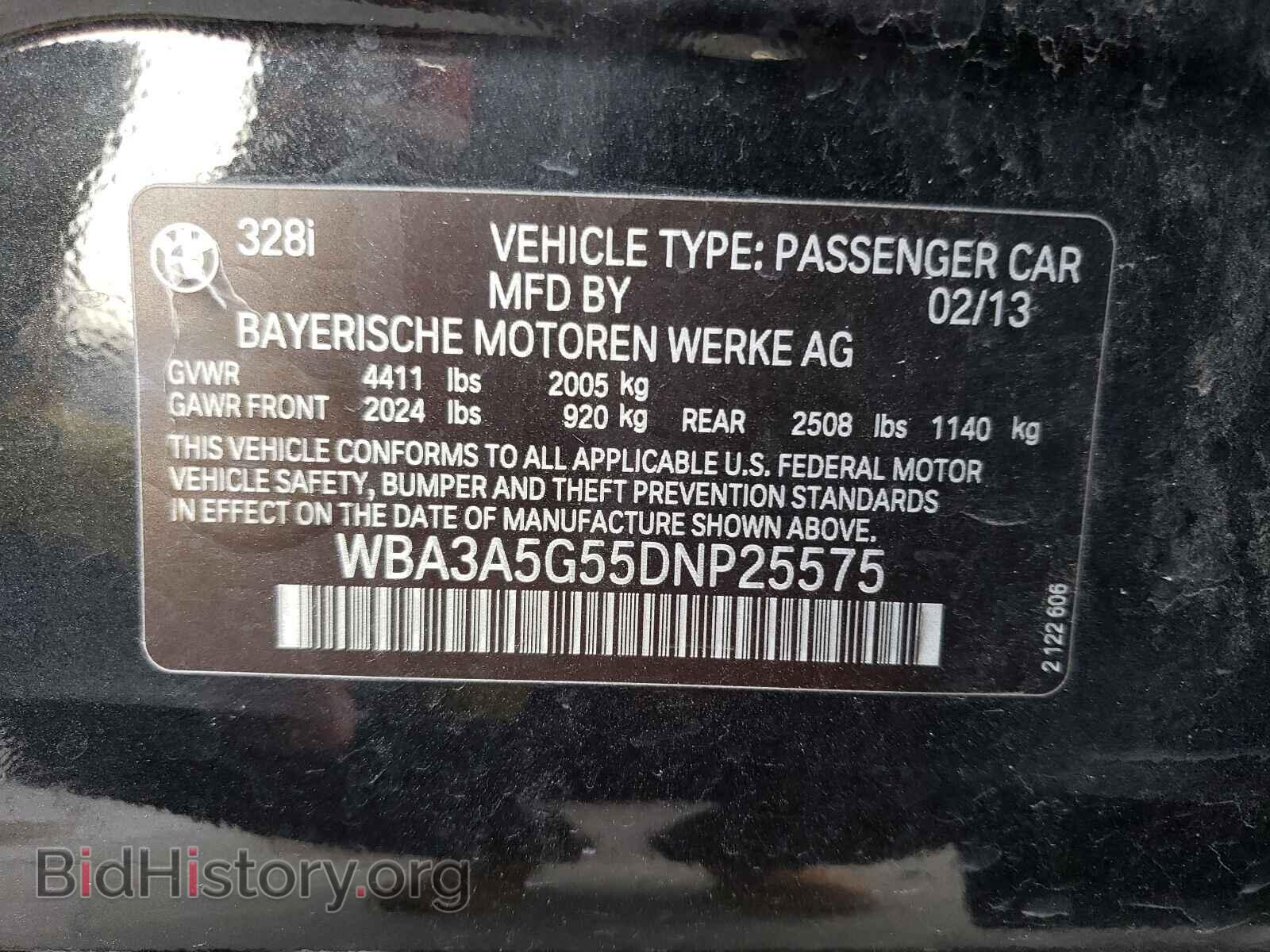 2013 BMW 3 SERIES - VIN: WBA3A5G55DNP25575 - Photo 10