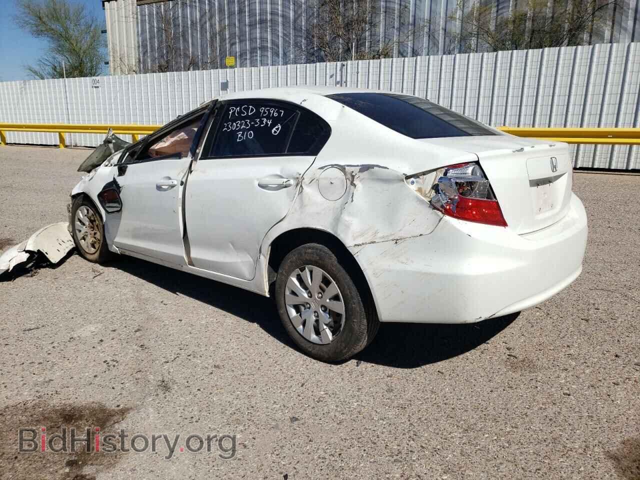 2012 HONDA CIVIC - VIN: 2HGFB2F51CH525413 - Фото 2