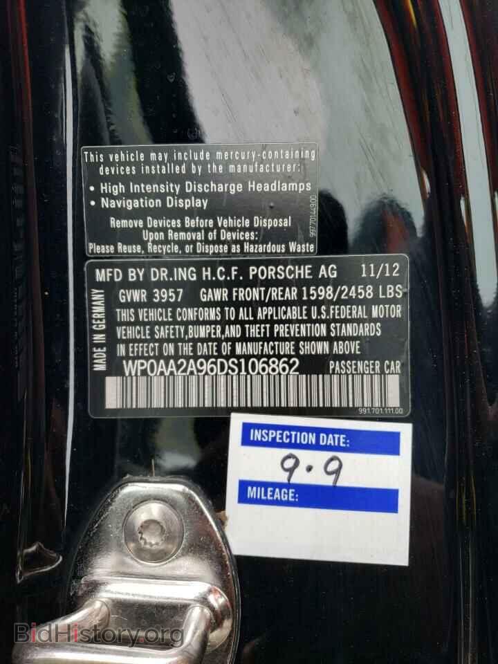 2013 PORSCHE 911 - VIN: WP0AA2A96DS106862 - Фото 10
